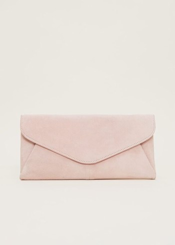 Phase Eight Wendie Suede Bags Rose Australia | JP6932754